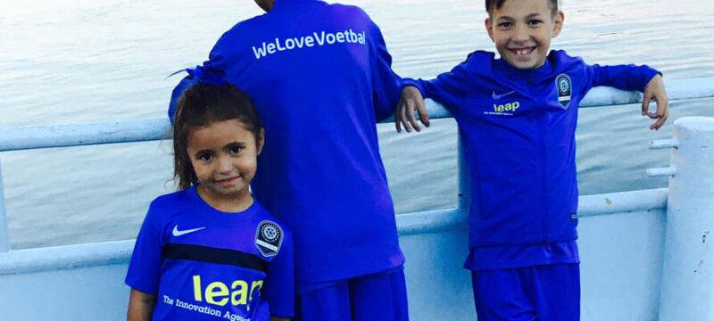Leap is trotse hoofdsponsor geworden van voetbalschool WeLoveVoetbal!